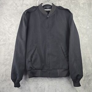 Neptune Garment Jacket Mens‎ 40 Black Wool Bomber Military Thinsulate Liner